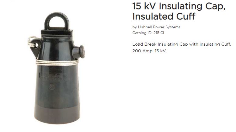 15kv Ins Cap w/ground